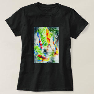 Camiseta Arte fino de Koi Watercolor