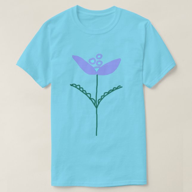Camiseta Arte Flor Abstracto (Diseño del anverso)