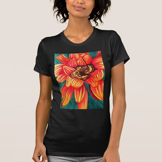 Camiseta Arte floral del desierto de Gazania por Sacha Gros (Anverso)