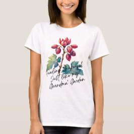 Camiseta Arte Floral del Jardín de la Abuela que se Siente
