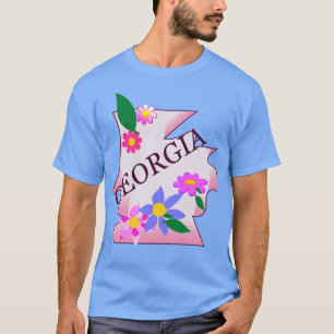 Camiseta Arte floral georgiano TShirt