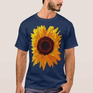 Camiseta Arte floral Girasol
