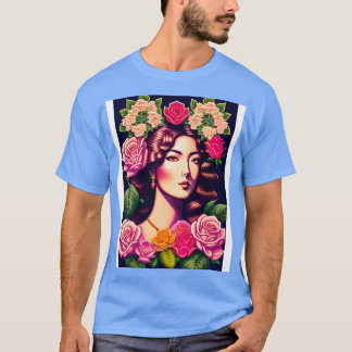 Camiseta Arte floral joven de Agatha Christie