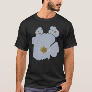 Camiseta arte floral minimalista
