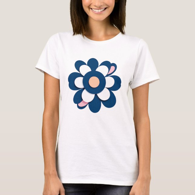 Camiseta Arte floral Minimalista moderno (Anverso)