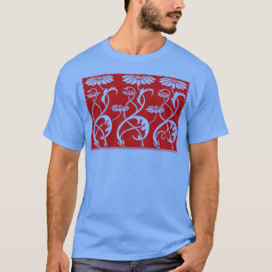Camiseta Arte floral Noveau influenciado por Asiria Horizon