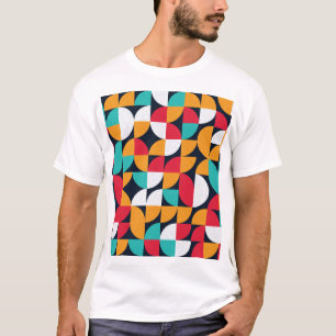 Camiseta Arte Generativo: Patrón de triángulo colorido