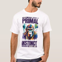 Arte genial de chimpancé salvaje Diseño único y el