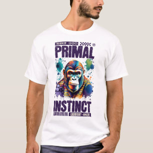 Camiseta Arte genial de chimpancé salvaje Diseño único y el