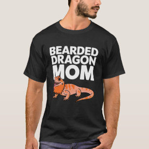 Camiseta Arte genial de dragón barbudo para mujeres y niñas