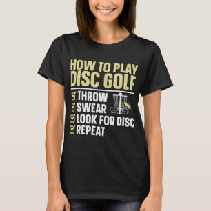 Camiseta Arte genial de golf de disco para hombres mujeres 