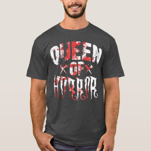 Camiseta Arte genial de películas de terror para mujeres y