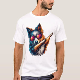 Camiseta Arte genial de perro haciendo dabbing