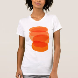Camiseta Arte geométrico abstracto minimalista en Naranja