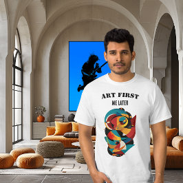 Camiseta Arte Geométrico Abstracto Moderno para Creativos A