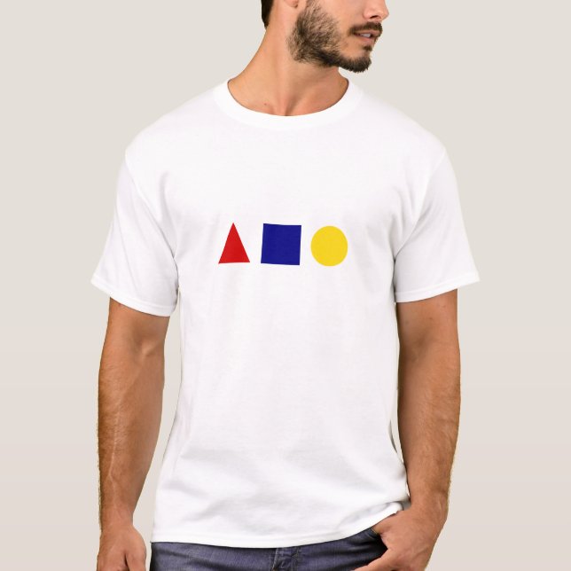 Camiseta Arte Geométrico Bauhaus Clásico (Anverso)