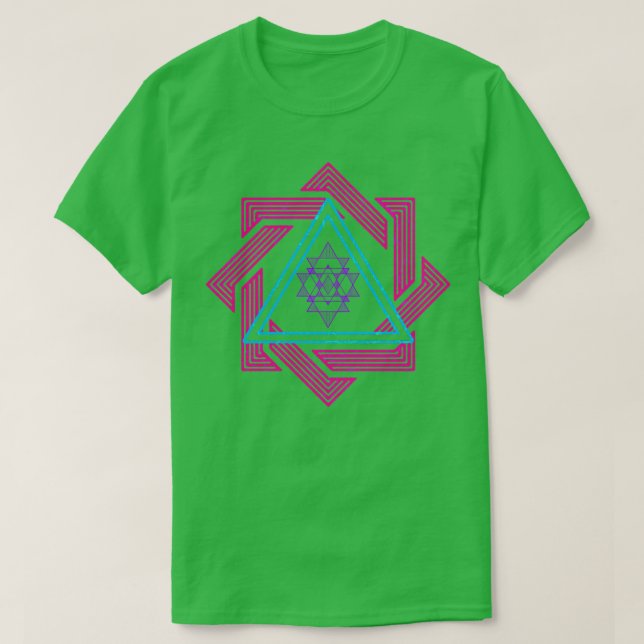 Camiseta Arte geométrico colorido (Diseño del anverso)