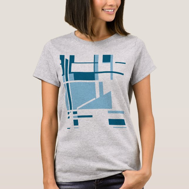 Camiseta Arte geométrico de abstracto geométrico inspirado  (Anverso)
