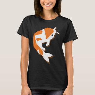 Camiseta arte geométrico "Soy un pez Koi" para todos los qu