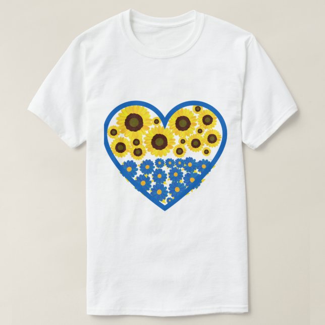 Camiseta Arte Girasol de Ucrania (Diseño del anverso)