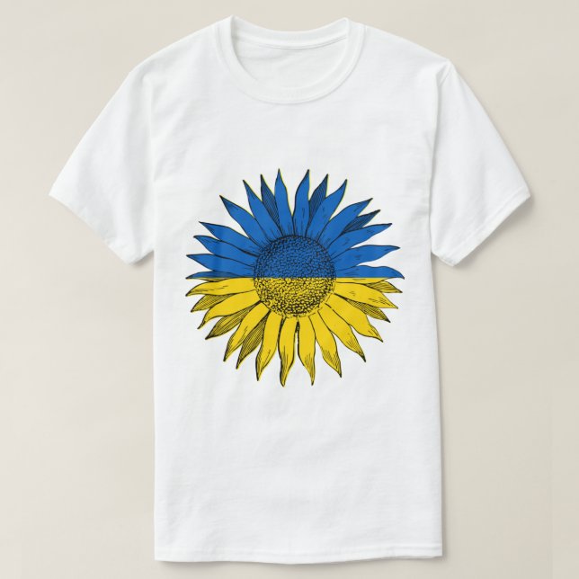 Camiseta Arte Girasol de Ucrania (Diseño del anverso)