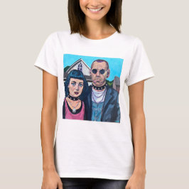 Camiseta Arte Gótico Americano Moderno - Inspirado en Grand