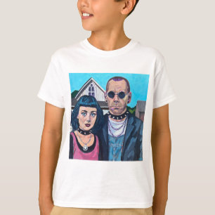 Camiseta Arte Gótico Americano Moderno - Inspirado en Grant