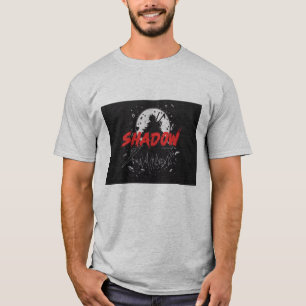 Camiseta Arte gótico de luna de sombra oscura