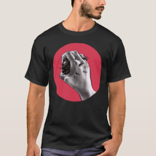 Camiseta Arte gótico del horror - mano apuñalada