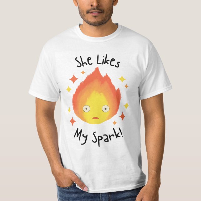 Camiseta Arte gracioso de Calcifer (Anverso)