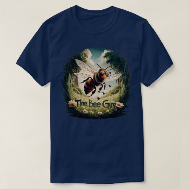 Camiseta Arte Gracioso Para Hombres Papá Abeja Hive Abeja M (Diseño del anverso)