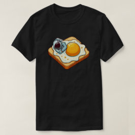 Camiseta Arte gráfico de astronauta durmiendo sobre tostada