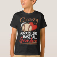 Arte Gráfico de Béisbol Loco Orgulloso Siempre Fue