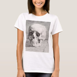 Camiseta Arte gráfico de cráneo: diseño de tinta minimalist