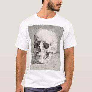 Camiseta Arte gráfico de cráneo: diseño de tinta minimalist