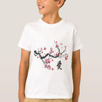 Arte gráfico de la cultura japonesa con flores de
