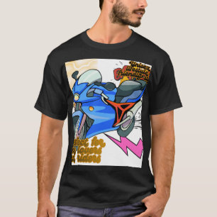 Camiseta Arte Gráfico de Moto Minimalista – Motocicleta Mod