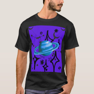 CAMISETA ARTE GRÁFICO DEL PLANETA CÓSMICO