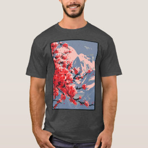Camiseta Arte gráfico estilo anime japonés