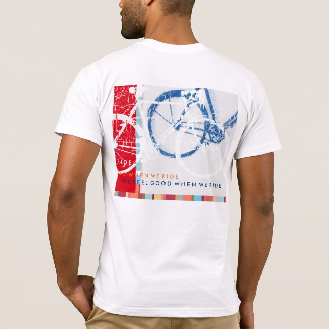 Camiseta arte gráfico fresco e inspirado en la bicicleta ur (Reverso)