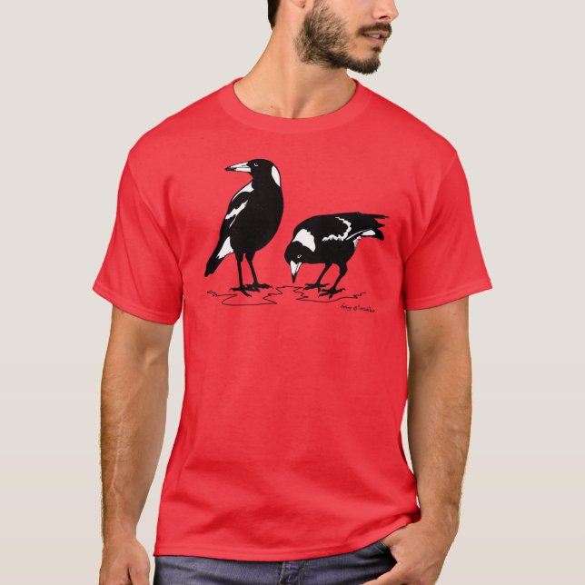 Camiseta Arte gráfico magpie australiano de MAGPIES (Anverso)