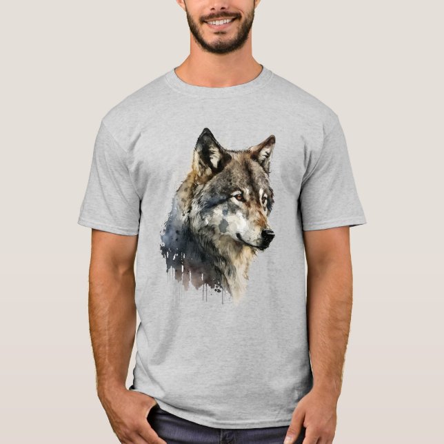 Camiseta Arte gráfico Wolf: Lobos animales Fan Art (Anverso)