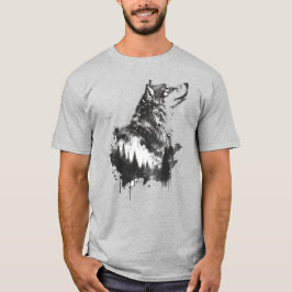 Camiseta Arte gráfico Wolf: Lobos animales Fan Art