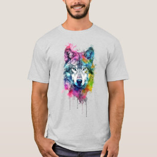 Camiseta Arte gráfico Wolf: Lobos animales Fan Art