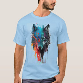 Camiseta Arte gráfico Wolf: Lobos animales Fan Art