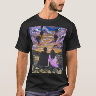 Camiseta Arte Hecho a Mano – Atardecer Juntos