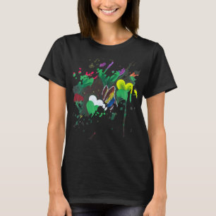 Camiseta Arte hecho a mano - Flor de mariposa