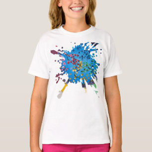 Camiseta Arte hecho a mano: La rueda de la flor