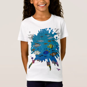 Camiseta Arte hecho a mano: profundidades del océano