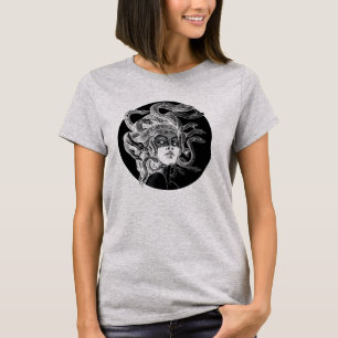 Camiseta Arte Hipnotizante de Medusa